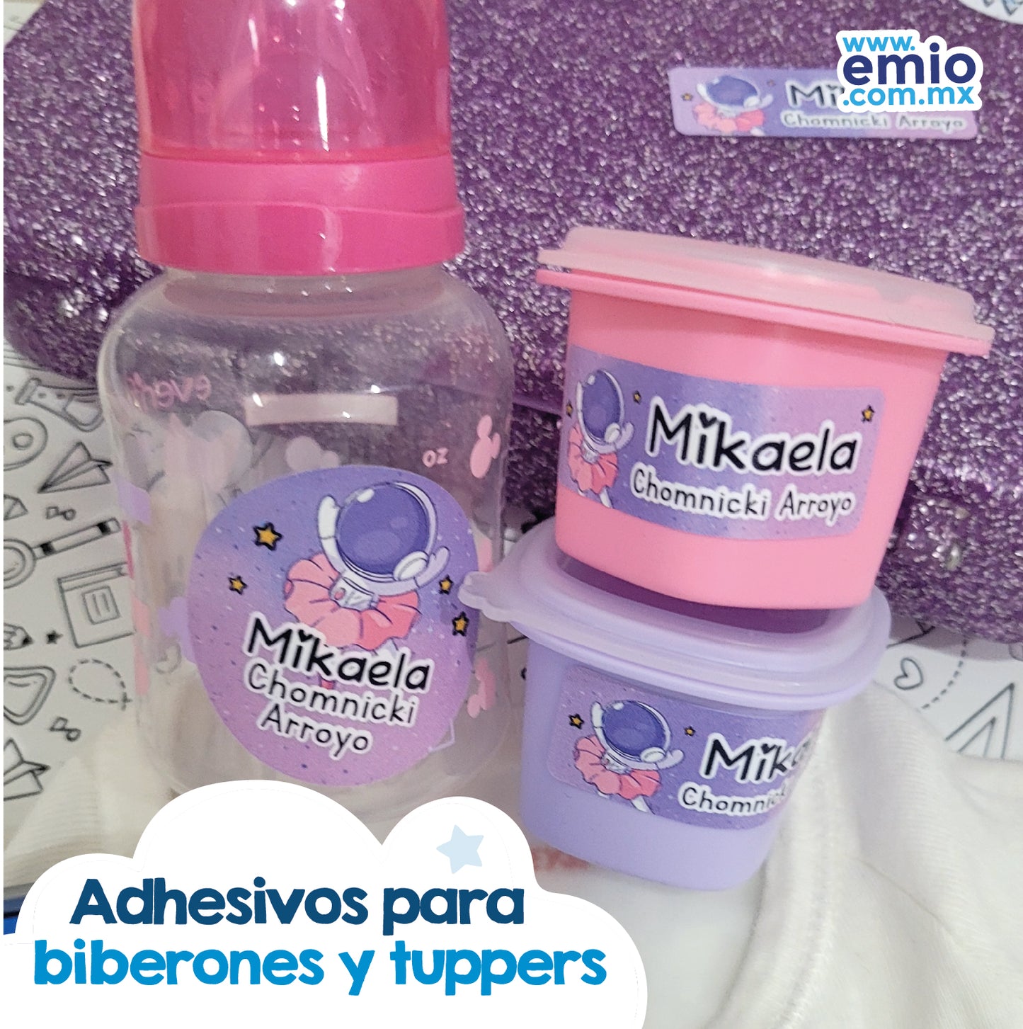 Adhesivos para tuppers
