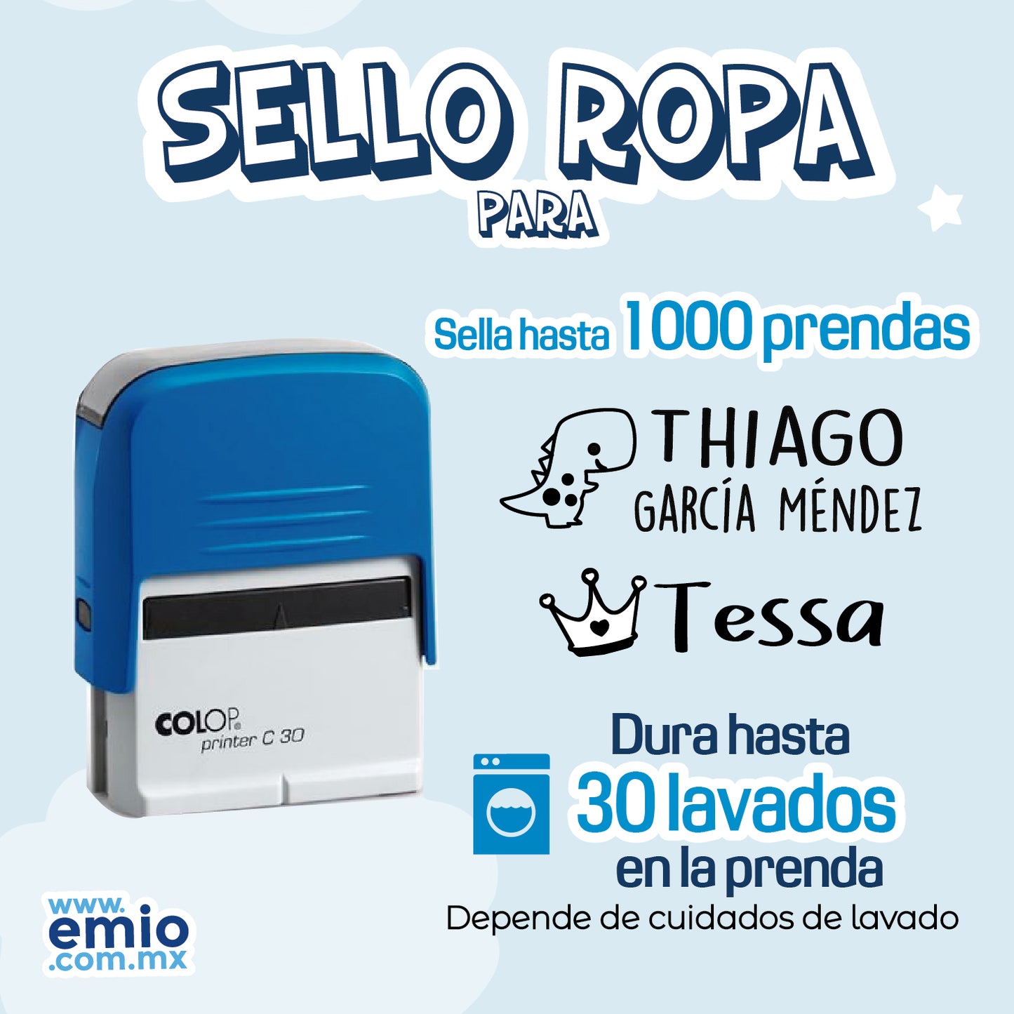 Sello para ropa