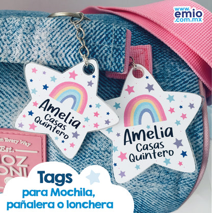 Tags para Mochila y lonchera