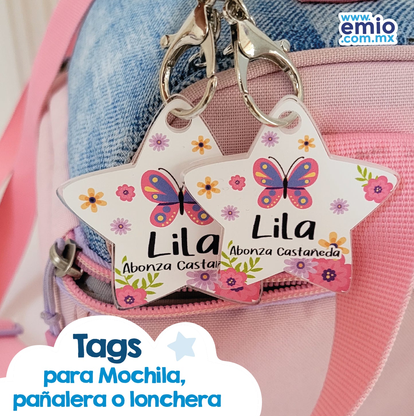 Tags para Mochila y lonchera