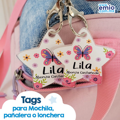 Tags para Mochila y lonchera