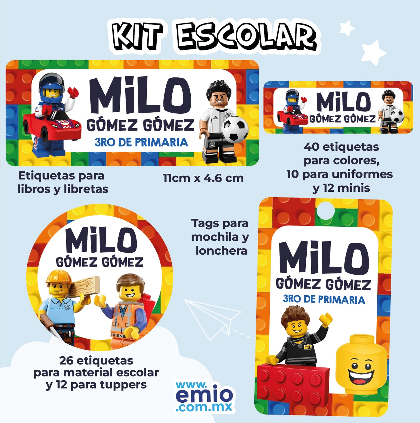 KIT ESCOLAR LEGO